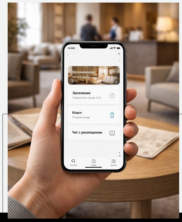 Мобильное приложение для гостей отеля в Воронеже, управление сервисом